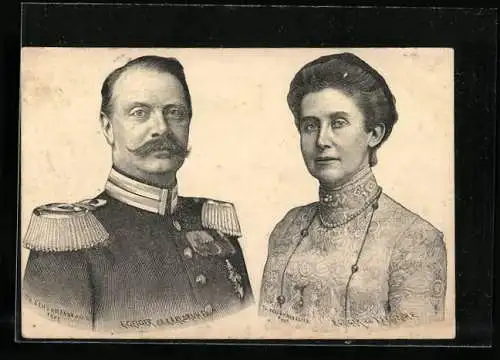 AK Prinzessin Marie Luise von Cumberland und Prinz Max von Baden