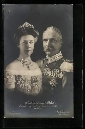 AK Friedrich II. und Gemahlin, Grossherzog und Grossherzogin von Baden