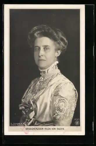 AK Portrait der Grossherzogin Hilda von Baden