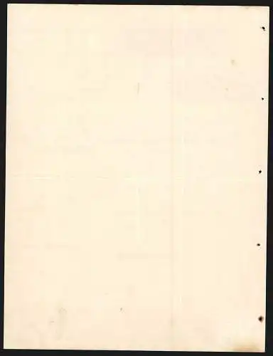 Rechnung Pfullingen 1911, Gebrüder Burkhardt, Mech. Weberei Pfullingen, Hauptwerk und Filiale Mössingen, Schutzmarke