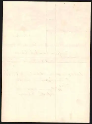 Rechnung Pfullingen 1885, Heilanstalt von Hofrath Dr. Flamm, Das Anstaltsgelände aus der Vogelschau