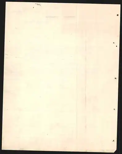 Rechnung Heilbronn 1910, J. Weipert & Söhne, Maschinenfabrik & Eisengiesserei, Werksgelände mit grossem Innenhof