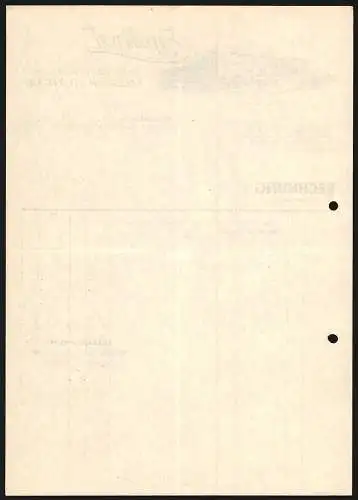 Rechnung Fellbach 1936, Egelhof, Baustoffhandlung, Ansicht der Werkanlage Robert Egelhof