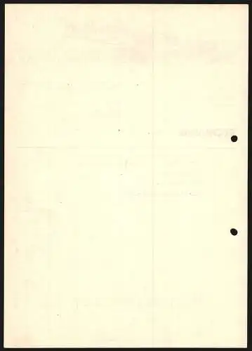 Rechnung Fellbach 1935, Egelhof, Baustoffhandlung, Ansicht der Fabrikanlage Robert Egelhof