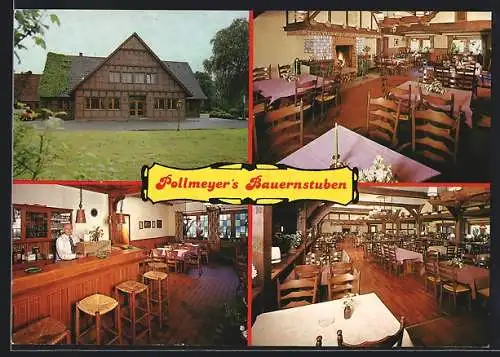 AK Vorder-Thüle / Friesoythe, Restaurant Pollmeyer`s Bauernstuben, Innenansichten