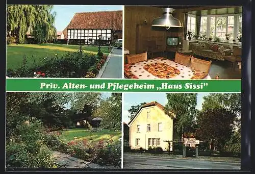 AK Elze / Esbeck, Alten- und Pflegeheim Haus Sissi, Geniusstrasse 20, Innenansicht, Garten
