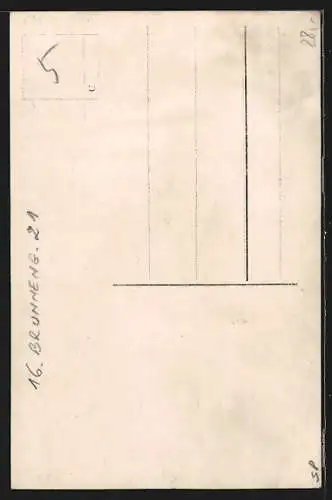 Foto-AK Wien, Metalldreherei Ferdinand J. Labres in der Brunnengasse 21