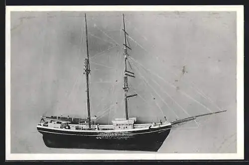 AK Zweimastiges Segelschiff