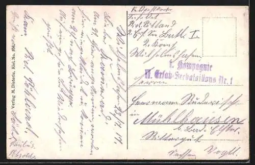 Künstler-AK Durchbruch einer Torpedoboots-Division