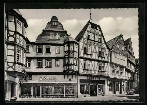 AK Limburg / Lahn, Kornmarkt mit Gasthaus Goldener Löwe