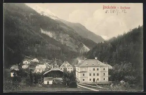 AK Böckstein, Partie am Kurhaus mit Blick ins Tal