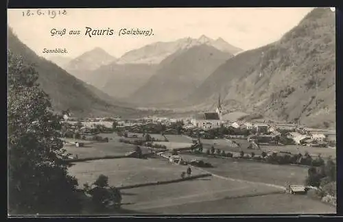 AK Rauris /Salzburg, Teilansicht mit Kirche