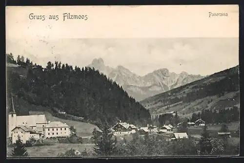 AK Filzmoos, Panorama mit Kirche