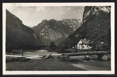 AK Golling, Blunautal-Eingang mit dem Schneibstein