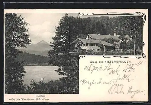 AK Kiefersfelden, Ortsansicht und Hechtsee