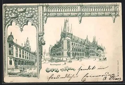 AK Köln, Reichspost und Reichsbank
