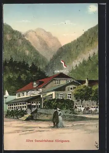 AK Königssee / Berchtesgaden, Gasthof Altes Seewirtshaus