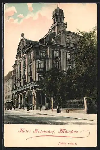 AK München, Hotel Reichshof, Sonnenstrasse 15