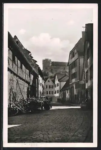 AK Tübingen am Neckar, Altstadt mit Sternwartenturm