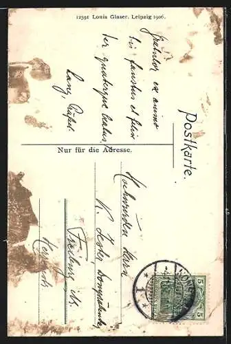AK Konstanz a. Bodensee, Münster und Mariensäule