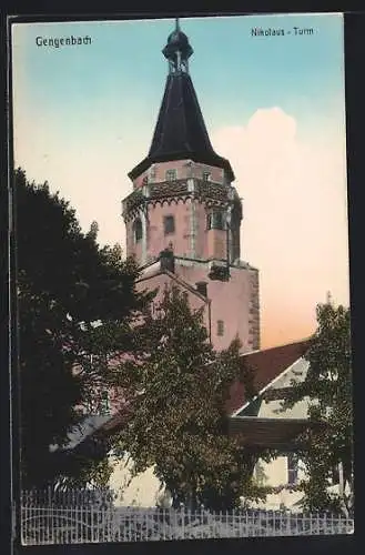 AK Gengenbach, Blick auf den Nikolaus-Turm