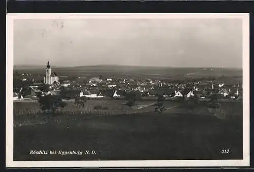 AK Röschitz, Gesamtansicht aus der Ferne