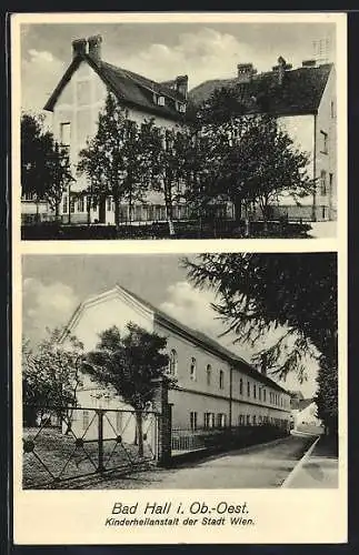 AK Bad Hall i. Oberdonau, Kinderheilanstalt der Stadt Wien