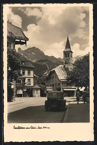 AK Saalfelden am Stein, Photo-Geschäft, Tabak-Trafik, Kirche