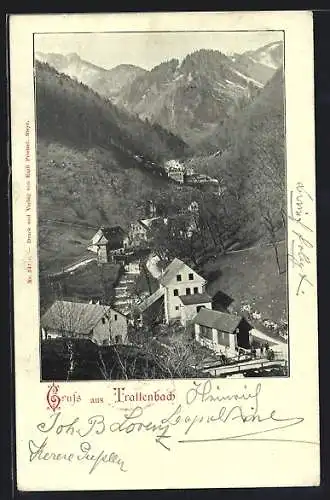 AK Ternberg, Trattenbach, Teilansicht mit Blick ins Tal