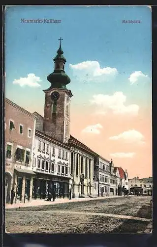 AK Neumarkt-Kallham, Partie am Marktplatz