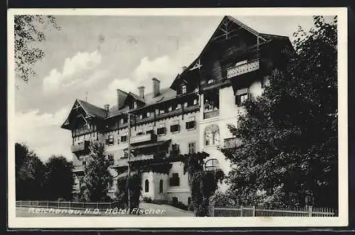 AK Reichenau, Aussenansicht Hotel Fischer