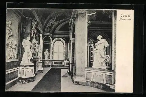 AK Kassel, Marmorbad in der Karlsaue, Innenansicht