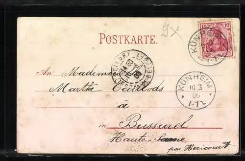 AK Breisach, Teilansicht mit Kirche