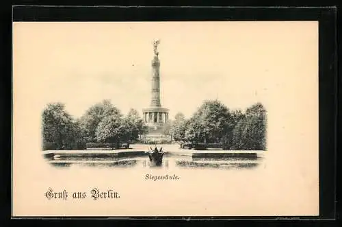 AK Berlin-Tiergarten, Königsplatz mit Siegessäule