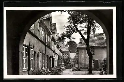 AK Lübeck, Blick auf den Flüchtlings-Hof