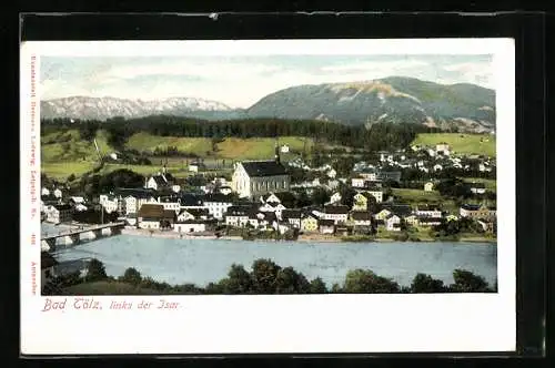 AK Bad Tölz, Ortsansicht mit Kirche