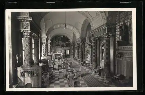 AK Wiesbaden, Muschelsaal im Kurhaus