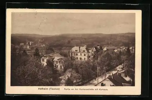 AK Hofheim / Taunus, Partie an der Kurhausstrasse