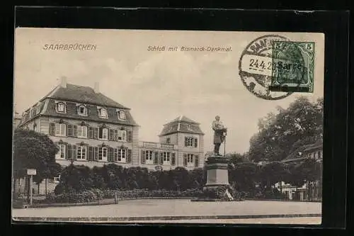 AK Saarbrücken, Blick auf das Schloss