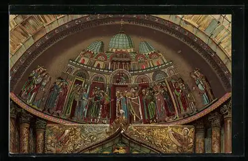AK Venezia, Basilica di S.Marco, Antico mosaico