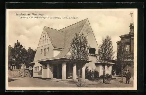 AK Stuttgart, Bauausstellung 1908, Sonderhaus Hennings