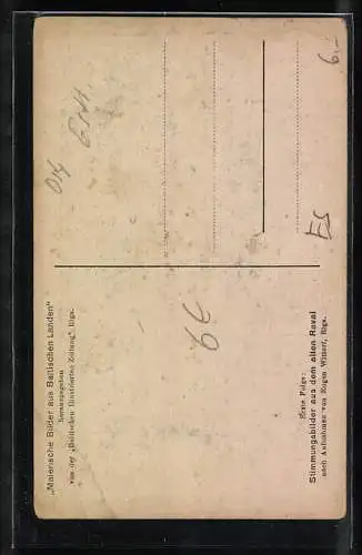 AK Reval, Häusergruppe an der Olaikirche