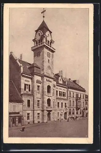 AK Leibnitz, Strassenpartie am Rathaus