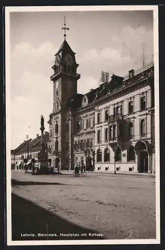 AK Leibnitz, Hauptplatz mit Rathaus