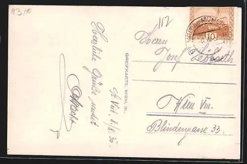 AK St. Veith i. Mühlkreiss, Ortsansicht von oben