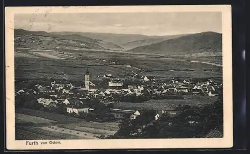 AK Furth, Ortsansicht von Osten