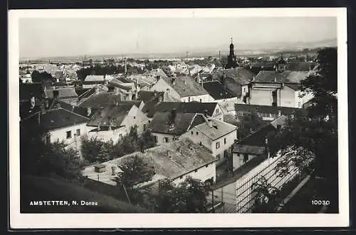 AK Amstetten /Donau, Blick über die Häuserdächer