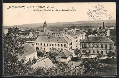 AK Amstetten, An der Kirche und Institut der Ehrw. Schulschwestern