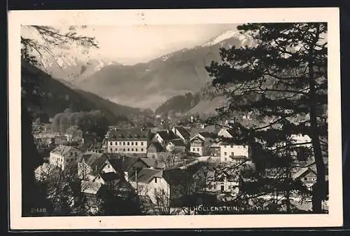 AK Hollenstein a. d. Ybbs, Ortsansicht gegen die Berge