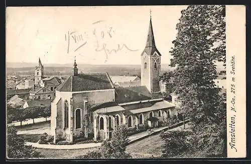 AK Amstetten, Blick auf die Kirche